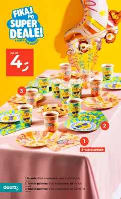 Talerzyki papierowe ø18cm promocja w Dealz