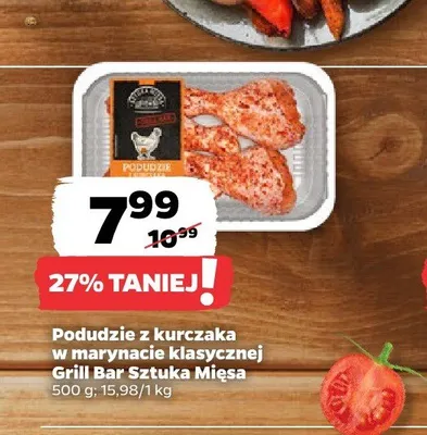 Podudzie z kurczaka w marynacie klasycznej Grill Bar Sztuka Mięsa promocja w Netto