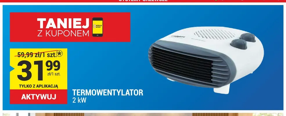 Termowentylator Rexer promocja w Merkury Market