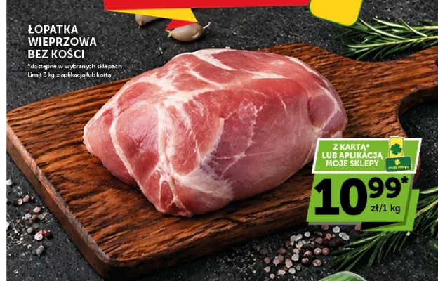 Łopatka wieprzowa bez kości promocja w Euro Sklep