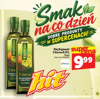 Olej rzepakowy Kujawski 3 Ziarna promocja w TOPAZ