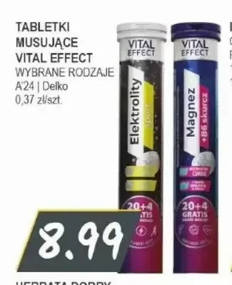 Tabletki musujące Vital Effect Magnez promocja w Słoneczko