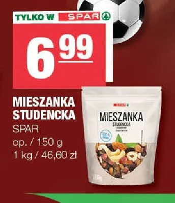 Mieszanka studencka SPAR promocja w SPAR