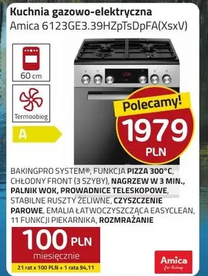 Kuchnia gazowo-elektryczna 6123GE3.39HZpTsDpFA(XsxV) promocja w kakto.pl