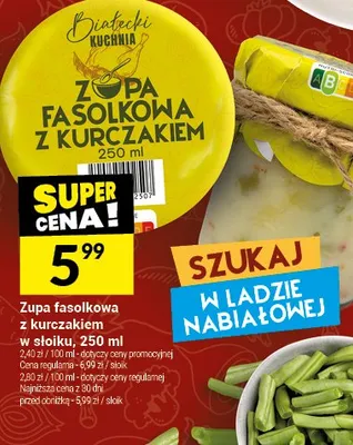 Zupa fasolkowa z kurczakiem w słoiku promocja w Twój Market