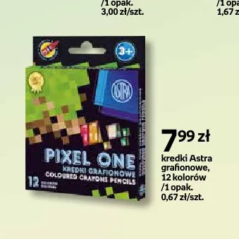 Kredki grafionowe Pixel One Astra promocja w Empik