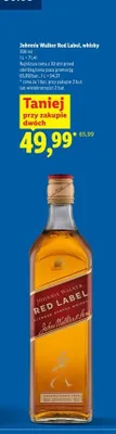 Whisky Johnnie Walker Red Label promocja w Lidl