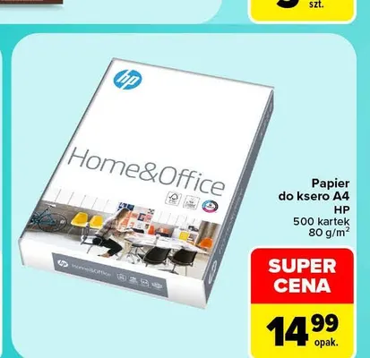 Papier do ksero A4 80 g/m² HP promocja w Carrefour