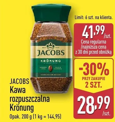 Kawa rozpuszczalna Krönung promocja w Aldi