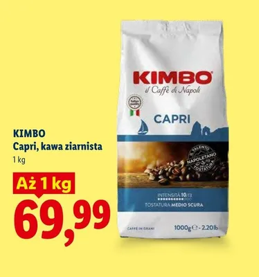 Kawa ziarnista KIMBO Capri promocja w Lidl