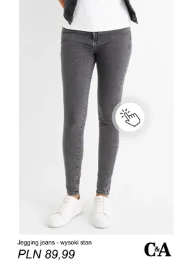 Jegging jeans wysoki stan C & A promocja w C&A
