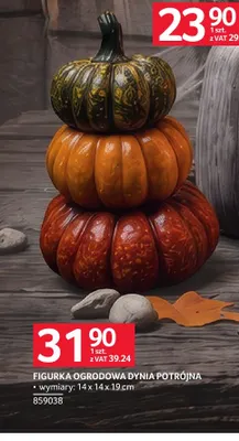 Figurka ogrodowa dynia potrójna promocja w Selgros