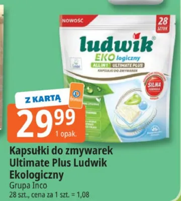 Kapsułki do zmywarek Ultimate Plus Ekologiczny promocja w Leclerc