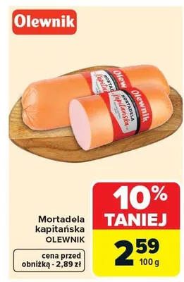 Mortadela kanapska promocja w Carrefour Market
