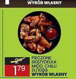 Pieczone skrzydełka miód chilli promocja w Wafelek