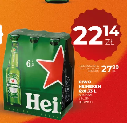 Piwo Heineken 6-pak promocja w Duży Ben