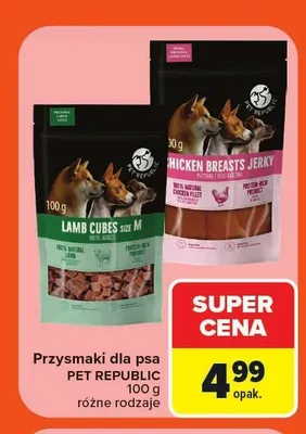 Przysmaki dla psa Pet Republic Lamb Cubes promocja w Carrefour