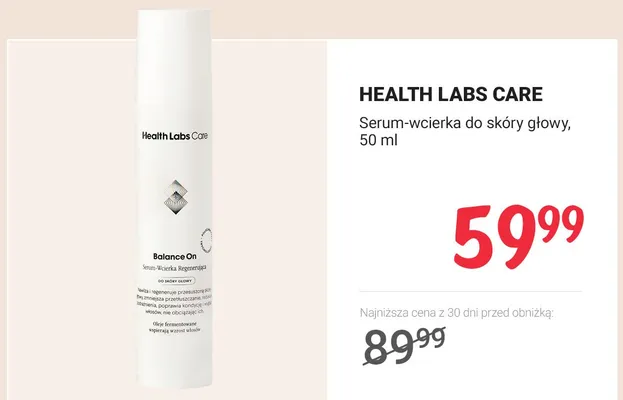 Serum-wcierka do skóry głowy promocja w Rossmann