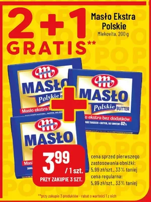 Masło ekstra polskie promocja w POLOmarket