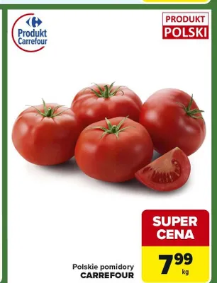 Pomidory polskie Carrefour promocja w Carrefour Express
