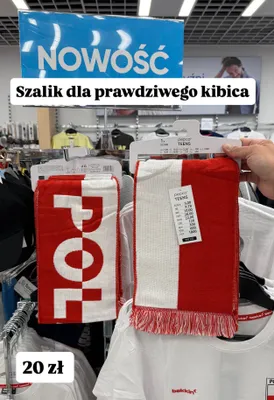 Szalik dla prawdziwego kibica Pepco Teens promocja w Pepco