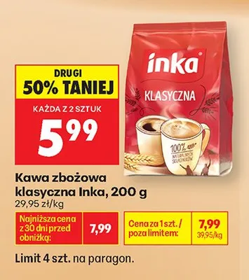 Kawa zbożowa klasyczna Inka promocja w Biedronka