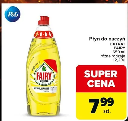 Płyn do naczyń Fairy Extra+ promocja w Carrefour