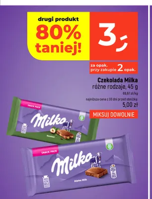 Czekolada Milka Hazelnut promocja w Dealz