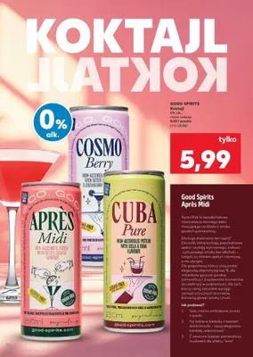 Koktajl bezalkoholowy GOOD SPIRITS Cuba Pure promocja w Kaufland