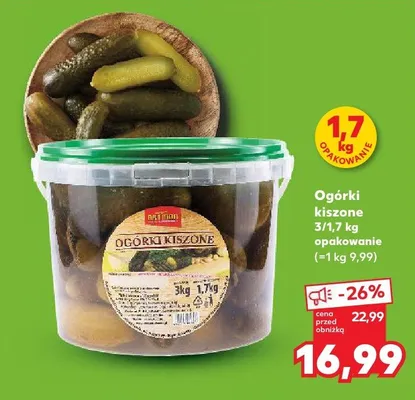 Ogórki kiszone promocja w Kaufland