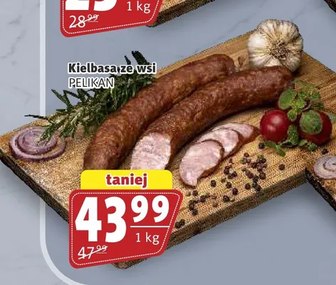 Kiełbasa ze wsi Pelikan promocja w Prim Market