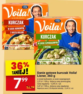 Danie gotowe kurczak Voila! Lisner w sosie szparagowym promocja w Twój Market