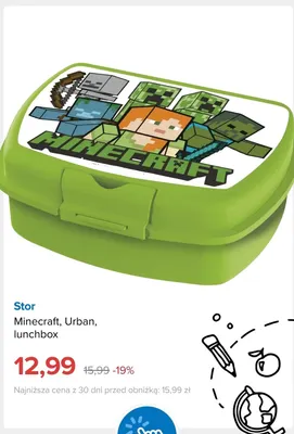 Lunchbox Stor Minecraft Urban promocja w Smyk