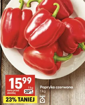 Papryka czerwona promocja w Delikatesy Centrum