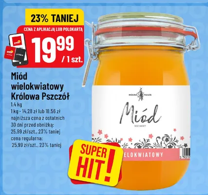 Miód wielokwiatowy Królowa Pszczół promocja w POLOmarket