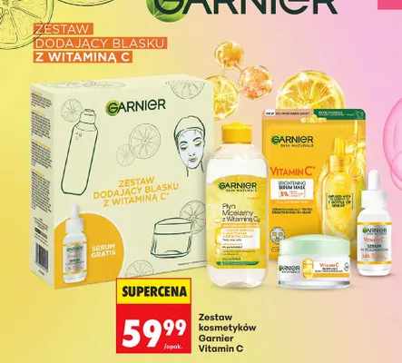 Zestaw kosmetyków Vitamin C dodający blasku z witaminą C promocja w Biedronka