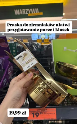 Praska do ziemniaków Smukee Home złota promocja w Biedronka