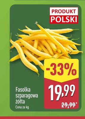 Fasolka szparagowa żółta polska promocja w Aldi