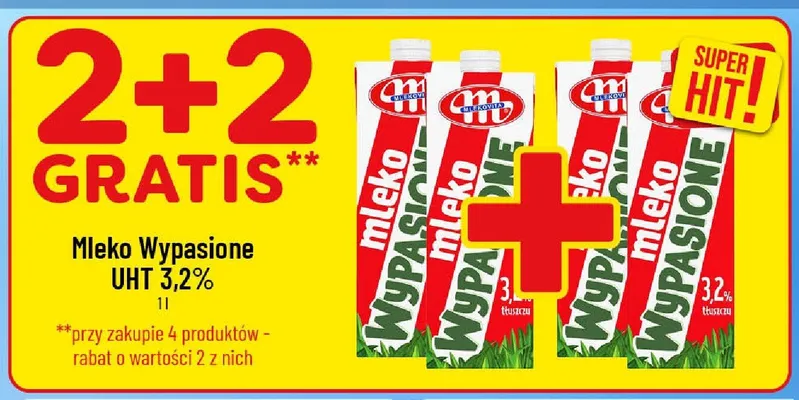 Mleko UHT 3,2% Mlekovita Wypasione promocja w POLOmarket
