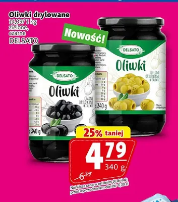 Oliwki drylowane czarne DELSATO promocja w Prim Market