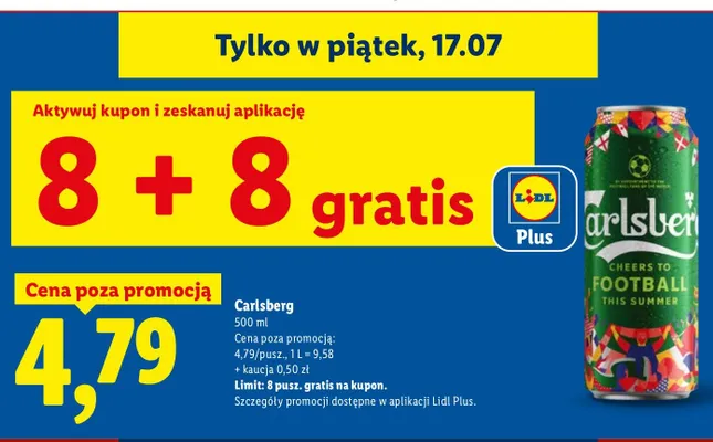 Piwo Carlsberg promocja w Lidl