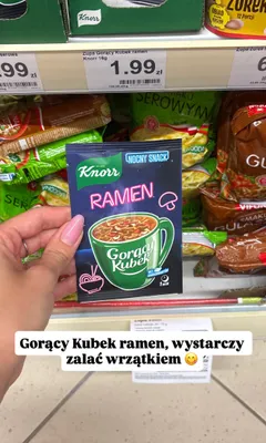 Zupa Knorr Gorący Kubek Nocny Snack Ramen promocja w Dino