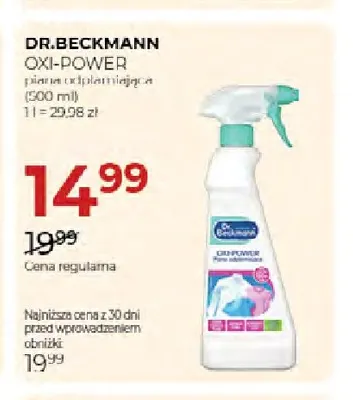 Piana odplamiająca Dr.Beckmann Oxi-Power promocja w Drogerie Jawa