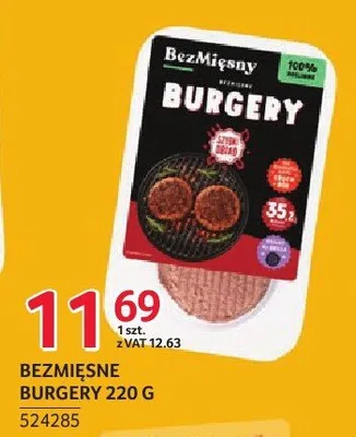 Bezmięsne burgery BezMięsny promocja w Selgros