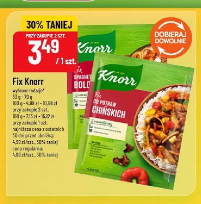 Fix do potraw chińskich Knorr promocja w POLOmarket