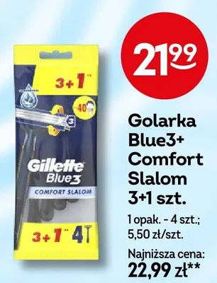 Golarka Gillette Blue3+ Comfort Slalom promocja w Żabka
