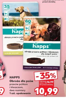 Obroża dla psów przeciw pchłom i kleszczom, dwa rozmiary promocja w Kaufland