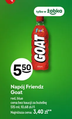 Napój Friendz Goat Red promocja w Żabka