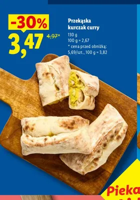 Przekąska kurczak curry Piekarnia Lidla promocja w Lidl