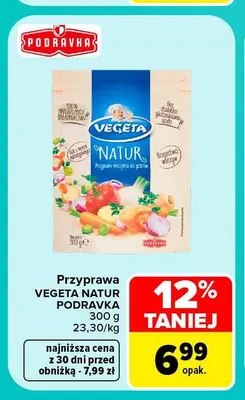 Przyprawa Vegeta Natur Podravka promocja w Carrefour